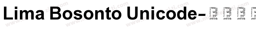 Lima Bosonto Unicode字体转换